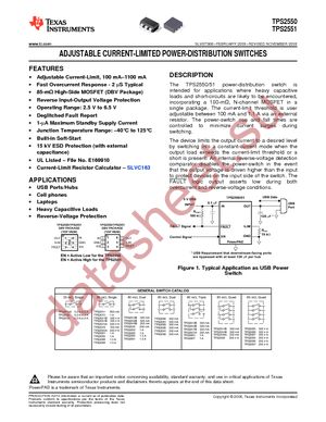 TPS2551DRVRG4 datasheet  